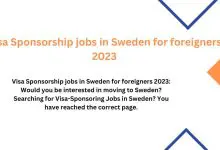 Photo of Visa Sponsorship jobs in Sweden for foreigners 2023